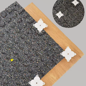 Rouleaux de revêtements de sol en caoutchouc imitation bois, imperméables et écologiques, fabriqués par DINGYE, pour bureaux et hôtels - Product Image 2