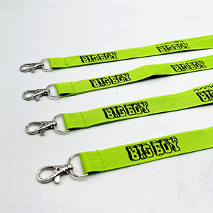 BSBH Promotional Cool Woven Lanyard With Custom Logo Green Polyester Lanyard With ID Badges