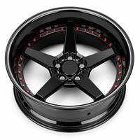 Jantes de course forgées en deux parties ForgeLab 5x114.3 5x120 5x112 4x100 5x114.3 à déport profond en alliage forgé sur mesure pour BMW Audi