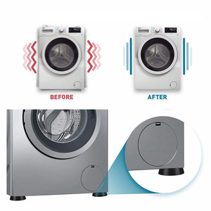 Piedini antivibranti per asciugatrice per <span class=keywords><strong>lavatrice</strong></span> <span class=keywords><strong>tappetino</strong></span> in gomma antiscivolo <span class=keywords><strong>tappetino</strong></span> universale per gambe per mobili tappetini protettivi per pavimenti - Product Image 4