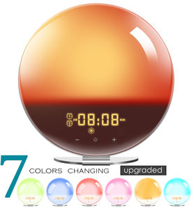 Reloj Despertador con Luz de <span class=keywords><strong>Amanecer</strong></span> <span class=keywords><strong>y</strong></span> LED de 7 Colores, Radio FM <span class=keywords><strong>y</strong></span> Control Táctil, Venta al Por Mayor de Fábrica, OEM/ODM Disponible - Product Image 1