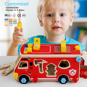 EUDLAND OEM ODM Juguete Educativo Temprano para Niños, Bloques de Madera Cognitivos para Niños Pequeños, Vehículo de Ensamblaje con Tuercas y Tornillos Montessori - Product Image 4