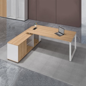 Ensemble organisateur de meubles classiques anciens Table de bureau de <span class=keywords><strong>banque</strong></span> Mobilier de bureau moderne Bureau de <span class=keywords><strong>directeur</strong></span> Table de bureau en acier avec tiroirs - Product Image 2