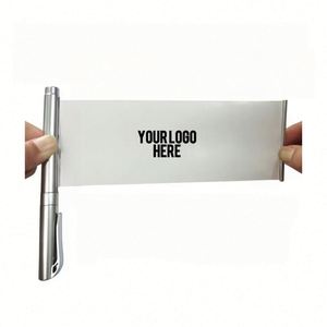 Custom Logo Metal <b>Pen</b> with Pull-Out Banner - Personalized Corporate Gifts & Event Swag - Product Image 1