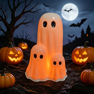 Luz Fantasma de Halloween a Pilas, Centro de Mesa Luminoso LED 3 en 1 para Decoración de Otoño y Halloween - Product Image 2