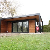 Bureaux préfabriqués en conteneurs de 20 pieds pour l'extérieur, conteneurs modulaires de stockage, cabanes en verre, abris de jardin, mini-maisons