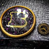 Pour Mercedes-Benz Classe A, Classe B, Classe C, W463, W205, Classe E, W212, GLA, CLA, W117 : Logo de rétroviseur style Babos, Grille en fibre de carbone avec logo