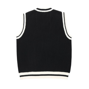 Custom LOGO <strong>Men's</strong> Jacquard Knit Sweater <strong>Waistcoats</strong> Pullover Knitwear v Neck Sleeveless <strong>Knitted</strong> Sweater School Vest <strong>for</strong> <strong>Men</strong> - Product Image 3