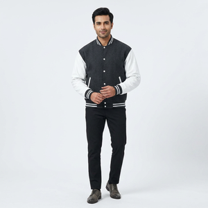Veste universitaire pour homme de haute qualité, confortable et respirante, en toile pour l'hiver, design OEM, tendance - Product Image 1