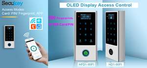 Secukey OLED màn hình hiển thị tuya Wifi 2.4G truy cập điều khiển 125kHz & 13.56MHz <span class=keywords><strong>Wiegand</strong></span> Bàn phím đọc với 58bits đầu ra - Product Image 6
