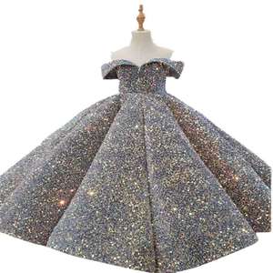 Vestido de niña hecho a mano de alta calidad para boda, fiesta de cumpleaños, bautizo, disfraz de fiesta, vestido largo - Product Image 1