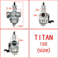 Karburator Titan150 untuk Keihin Honda Cg Titan 150 04-08 / Nxr 150 Bros 150 06-08 Sepeda Motor