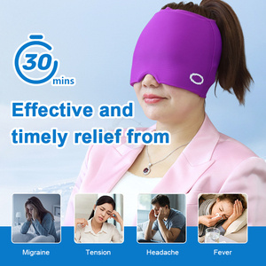 Topi kustom ODM/OEM populer topi es gel cair topi sakit kepala <span class=keywords><strong>microwave</strong></span> tidak beracun kelas medis Terapi dingin topi pereda migrain - Product Image 3