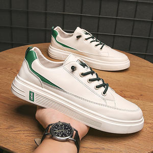 Chaussures basses décontractées pour hommes, respirantes, en PU, légères, durables, antidérapantes, à lacets, pour la marche et la course - Product Image 1