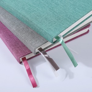 Journal d'affaires de bureau Tissu de lin à couverture rigide Selle Couture A5 - Product Image 2