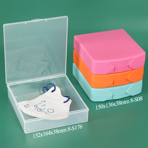 SUNSHING Custom Small Rectangular Storage <b>Box</b> Clear Plastic <b>Empty</b> Container for Small Parts Coins Soap Case Organizer - Product Image 1