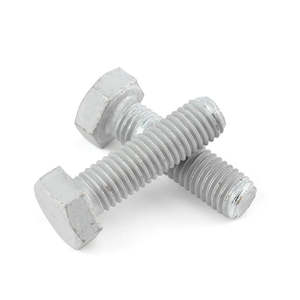 Bullone Esagonale DIN 933 in Acciaio al Carbonio Grado 8.8, Zincato a Caldo, Filettatura Completa, per Impieghi Gravosi - Product Image 3