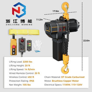 Polipasto <span class=keywords><strong>El</strong></span>éctrico Boneng <span class=keywords><strong>de</strong></span> 1 Tonelada con Motor <span class=keywords><strong>de</strong></span> Cobre sin Escobillas, Potente Polipasto <span class=keywords><strong>El</strong></span>éctrico <span class=keywords><strong>de</strong></span> Elevación para Construcción <span class=keywords><strong>de</strong></span> Almacenes - Product Image 6