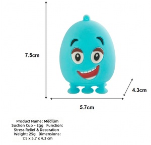 Jouets à succion animaux en silicone 3D éducatifs Mingge pour cadeaux de fête pour enfants, rembourrages de sacs cadeaux et de piñatas - Product Image 5