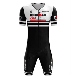 Nouvelle tenue de <span class=keywords><strong>cyclisme</strong></span> d'été pour homme, haut blanc à manches courtes, imprimé par transfert thermique, anti-transpiration, pour la compétition sur route - Product Image 4