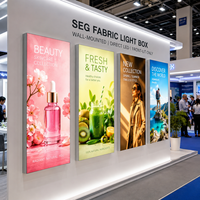 Affichage rétroéclairé par LED, boîte lumineuse murale pour événements commerciaux, publicité intérieure, économie d'énergie, pour menu de restaurant