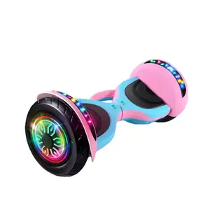 10 inç son popüler LED teknoloji çift tekerlek kendinden dengeleyici araba müzik elektrikli akıllı Scooter Hoverboard