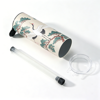 Boîte en tube de papier biodégradable personnalisée de qualité alimentaire pour sushis avec tube à sauce, doublure en aluminium, emballage push-up, boîte cylindrique en papier