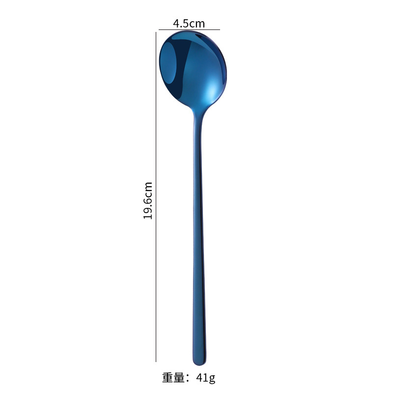 Cuchara redonda 304 - azul