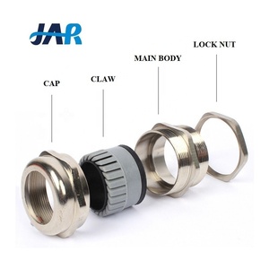 JAR IP68 Waterproof Metallic Cable Entry Staninlees Steel 316L NPT 1/2 316L Metallic Cable Gland - Product Image 3