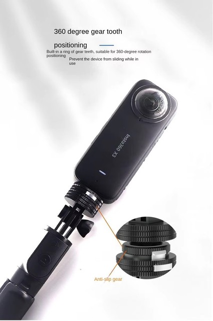 Go Pro Aluminum Alloy Quick Release Buckle Selfie Stick Tripod Mount Holder Adapter for Hero Insta 360 Yi Sjcam for Accessories