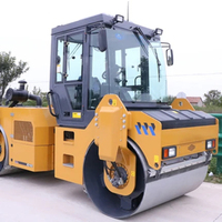 XD102 Rouleau compresseur vibrant à double tambour de 10 tonnes, entièrement hydraulique, 74,9 kW, 80 kN, jaune, machine de compactage pour travaux routiers