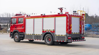 Camion de pompiers diesel Dongfeng 4x2 avec lance aérodynamique, réservoir d'eau de 5000 L, réservoir de mousse de 2000 L, pour intervention urbaine et industrielle, certifié CE, OEM