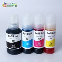 Recharge d'encre pour imprimante Greencolor Factory Dye Ink 001 502 504 002 Encre à base d'eau de qualité supérieure Compatible avec Epson L4150 L4160 L6160 ET2760 ET2750