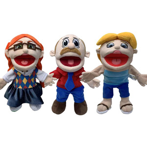 Jeffy Family Funny Boy <span class=keywords><strong>Puppet</strong></span> Doll Super Soft Plush Boca abierta Marioneta de mano Juguete con varilla de operación Modelo caliente - Product Image 2