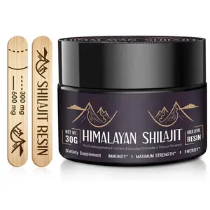 Pure Shilajit Atacado Himalayan Organic Shilajit Resina 600mg Potência Máxima Natural Shilajit Resina Orgânica