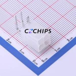 M4202R-2x2-N2 Wire-to-Board Pin Header Bent Lead Through Hole,P=4.2mm Connector 2x2P 4.2mm Right Angle Insert 4P - Product Image 1