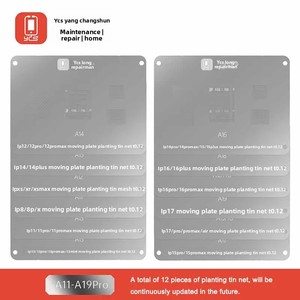Kit de pochoirs de rebillage YCS A11-A19 Pro pour carte mère et CPU d'<span class=keywords><strong>iPhone</strong></span> 8-17 Pro Max – Outils manuels de réparation MY-R24 - Product Image 6