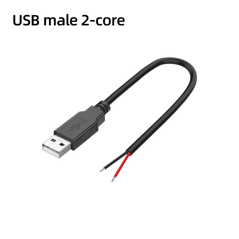 USB mâle noir 2 broches