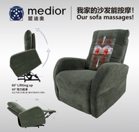 Fauteuil à bascule de luxe haut de gamme relaxant moderne pivotant à 360 degrés en cuir PU canapé de Massage fauteuil inclinable de Massage pour salon