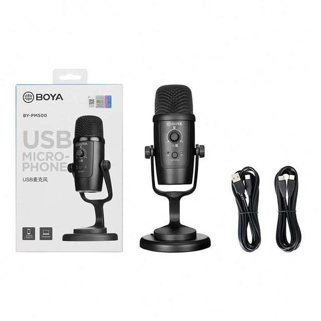 BY-PM500 Desktop USB Condenser Studio Recording Microphone for YouTube TK Livestream Broadcast