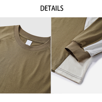 T-shirt de sport à manches longues, séchage rapide, color block, léger, nouvelle collection automne-hiver, décontracté pour la course en extérieur – Vente directe usine