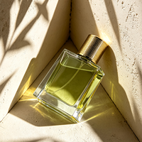 Vente en gros de flacons de parfum en verre de luxe de haute qualité, rechargeables, avec bouchon métallique, couleur personnalisée, en vrac