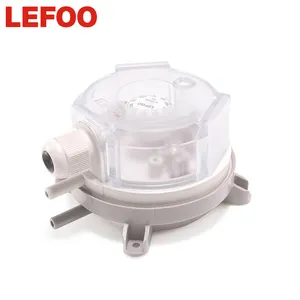 LEFOO AHU impermeable calefacción ventilación compresor de aire interruptor de presión 50 ~ 5000pa controlador de interruptor de presión diferencial de aire