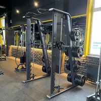 Máquina Smith de Uso Comercial: Rack Multifuncional para Gimnasio, Entrenamiento de Fuerza y Equipamiento Fitness