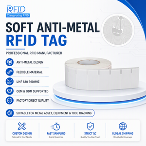 Etiqueta UHF Anti-<span class=keywords><strong>Metal</strong></span> para Rastreamento de Ferramentas, Gestão de Ativos IT, EPC Gen2, Impressão à Prova d'Água, Flexível, Durável e Adesiva - Product Image 1