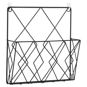 Modern Minimalist Wrought <b>Iron</b> Wall Mount Magazine Rack 1 Tier Durable Multi Purpose Bedroom Study Home Storage - Product Image 5