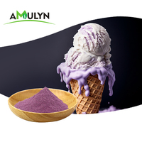 Amulyn Poudre d'Igname Violette (Poudre d'Ube) de Haute Qualité à Base d'Extrait Naturel de Plante pour Additif Alimentaire et Pigments Naturels