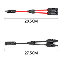 XIONGISOLAR DC600V Y-Branch 1000V1500V 2 a 1 conector 3P macho/hembra USB montaje de conector de Panel Solar para aplicación de energía