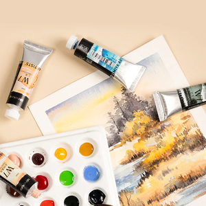 MIYA ARTIST Juego de Tubos de Acuarelas de 24 Colores, 5 ml, Pintura para Colorear - Product Image 1