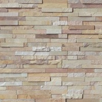Revêtement mural extérieur en pierre naturelle, beige, avec panneau en pierre calcaire
